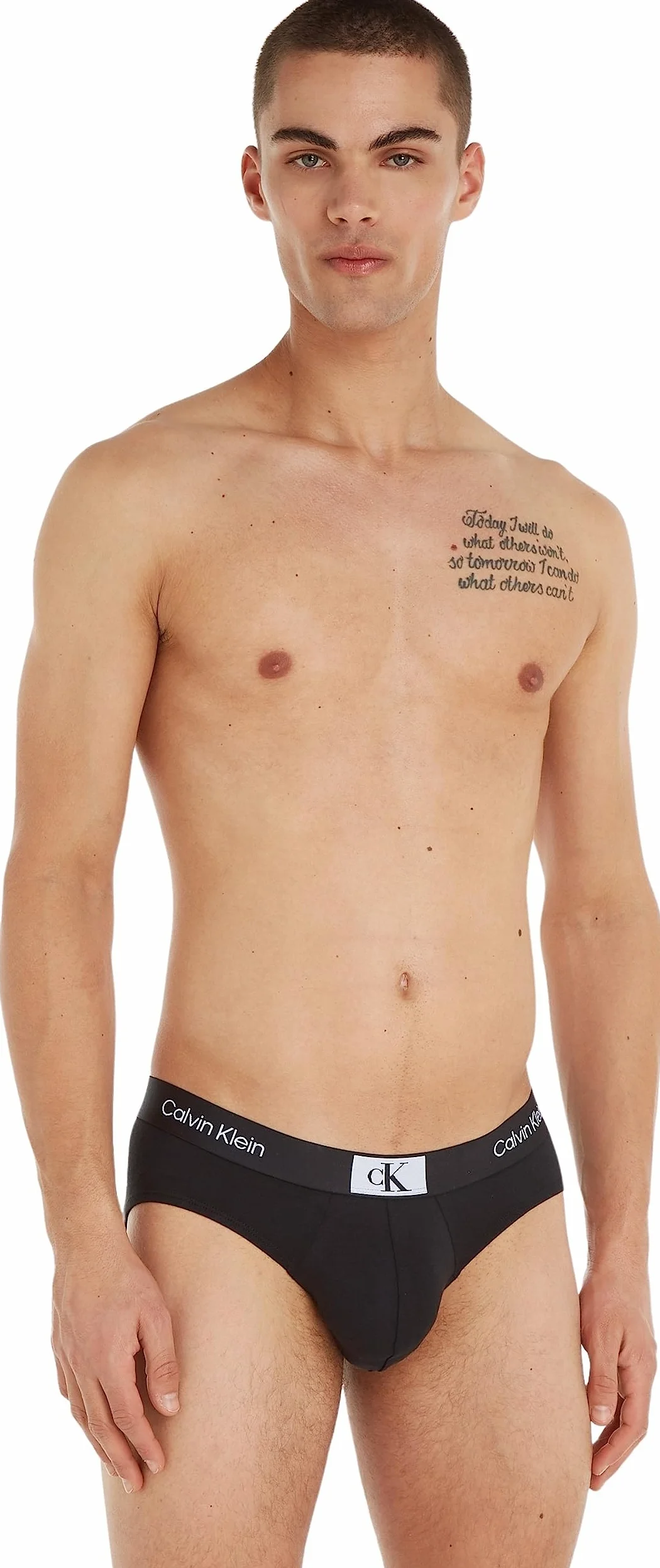Calvin Klein Hombre Pack de 3 Calzoncillos Hip Briefs Algodón con Stretch
