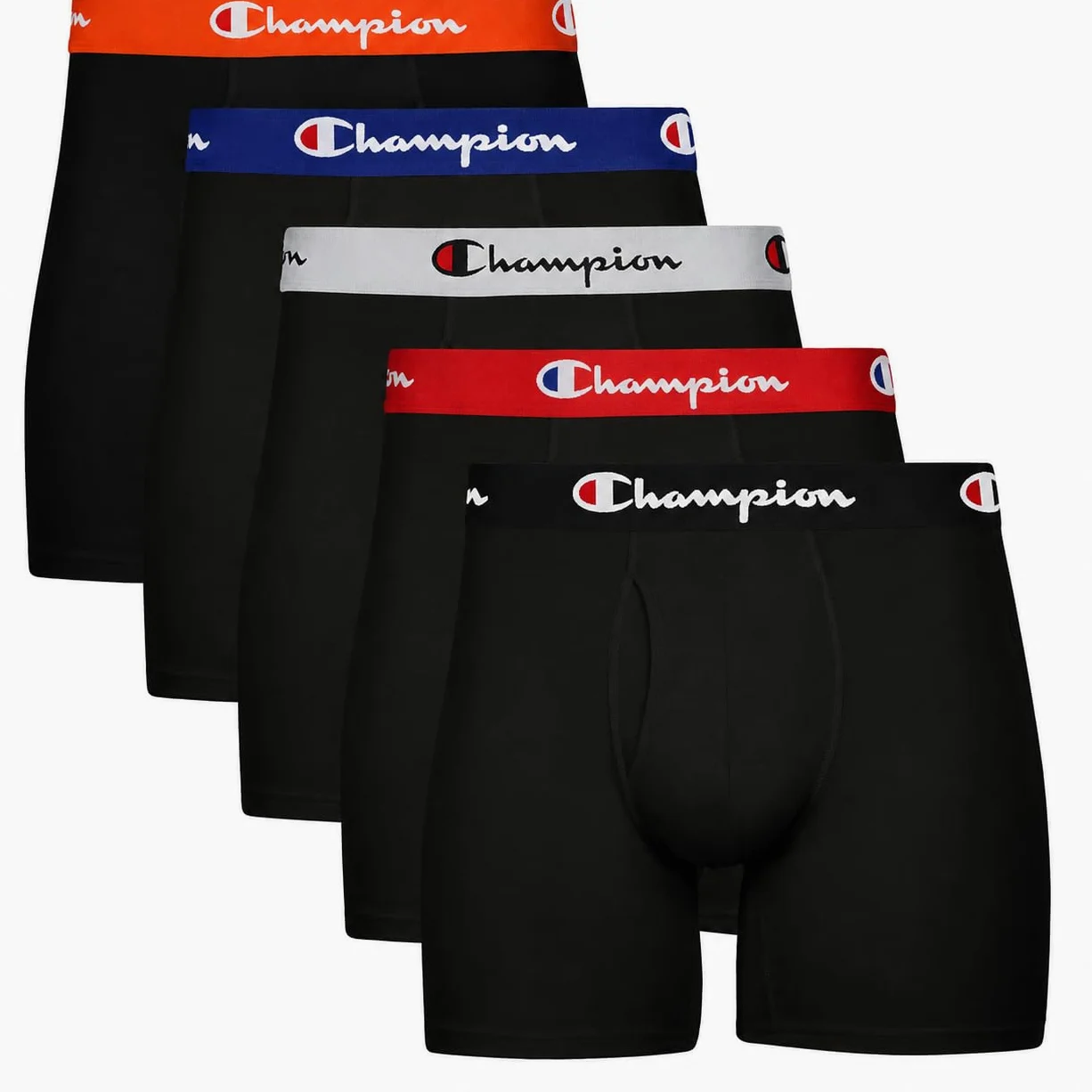 Champion Underwear Boxer Briefs, Every Day Comfort Stretch Cotton Moisture-Wicking Underwear, Multi-Pack Ropa Interior de Hombres Hombre (Pack de 5)
