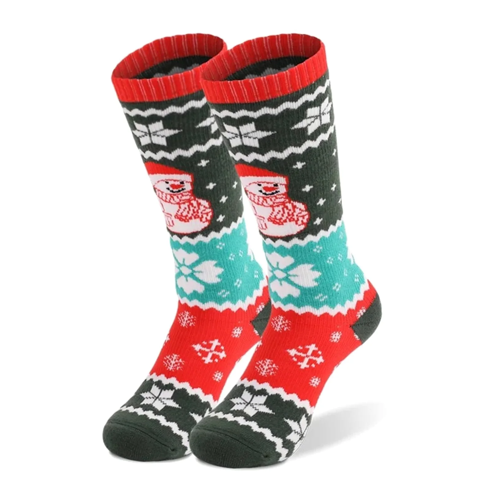 Calcetines de esquí for niños, cálidos, térmicos, for deportes invierno, largos, gruesos, algodón, for Navidad Para Esquí, Senderismo