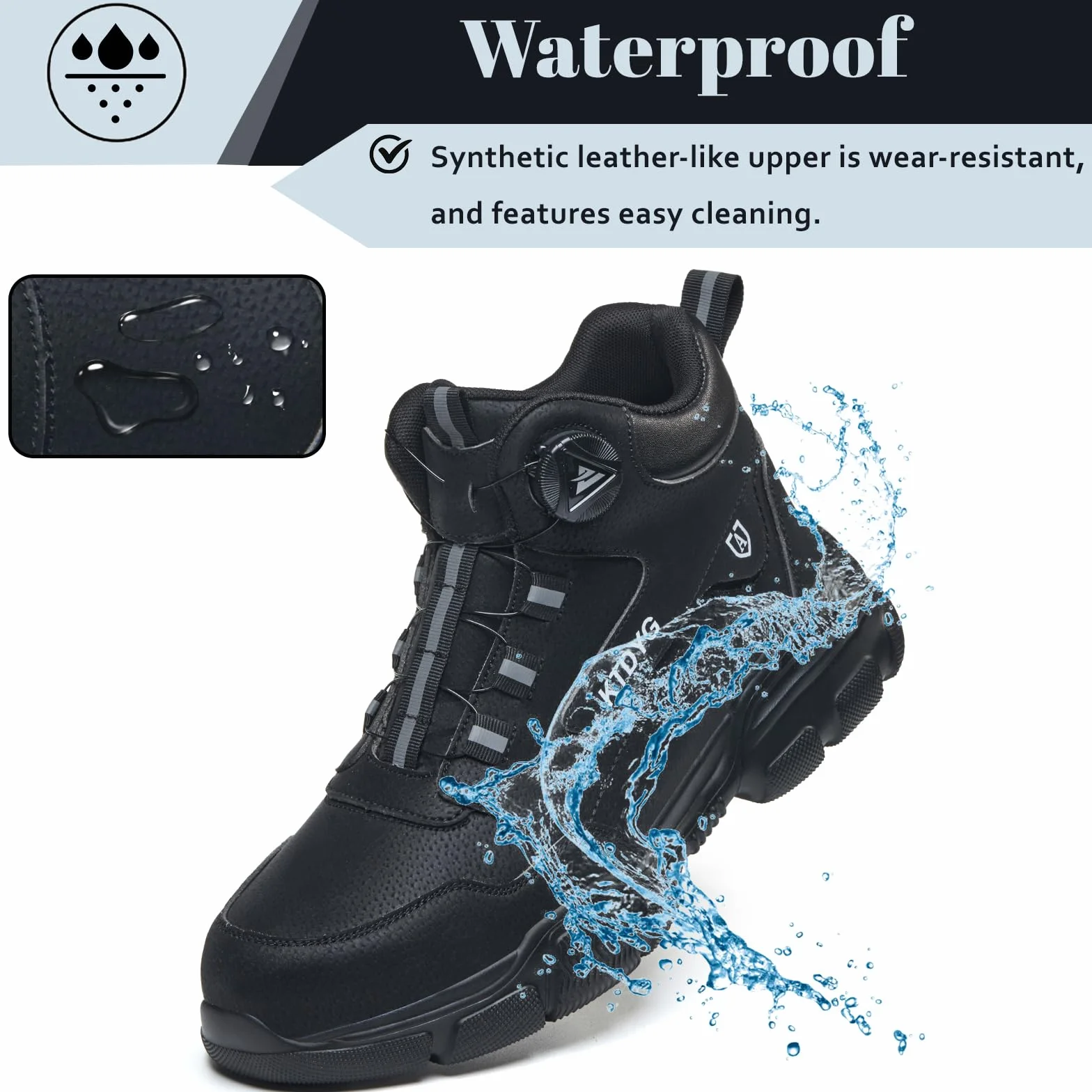 Botas de Seguridad Impermeables con Punta de Acero Antideslizantes 37-46 EU