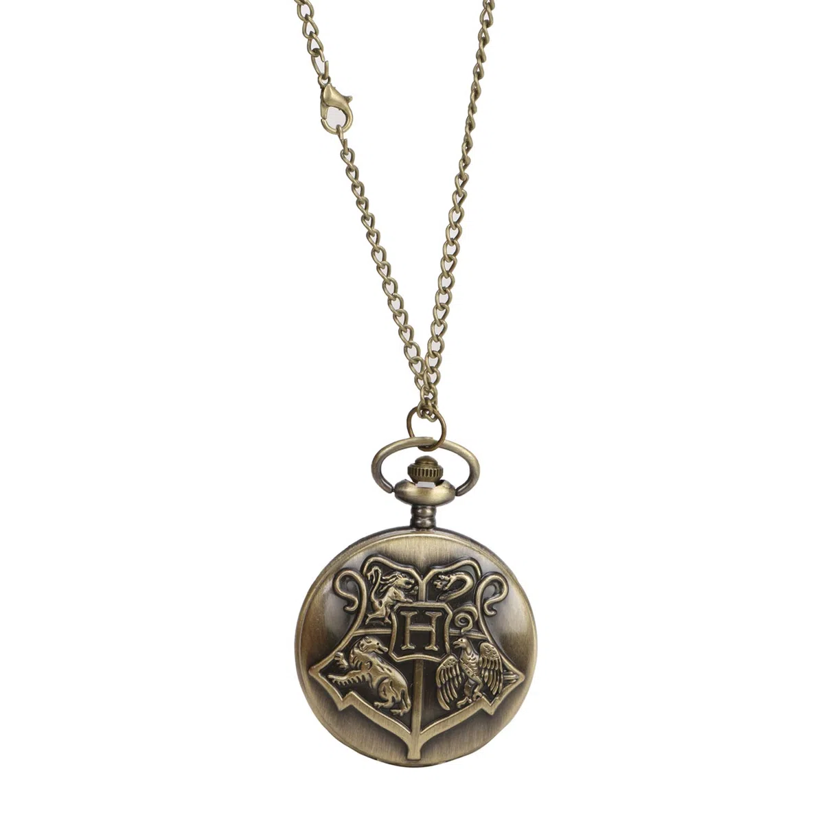 Kartique Reloj de bolsillo con cadena, águila león, esfera de números romanos con caja de madera, marrón, caja de cazador, marrón, caja Hunter, marrón, Funda Hunter