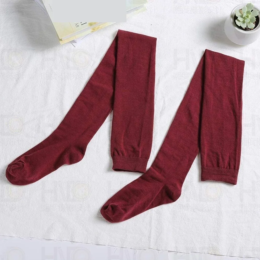 Calcetines Térmicos Calcetines Altos Hasta El Muslo Calcetines Elásticos Elegantes Sobre La Rodilla Calcetines Largos Cálidos De Color Puro Calcetines Suaves Para Botas Calcetines Invierno ( Color : B