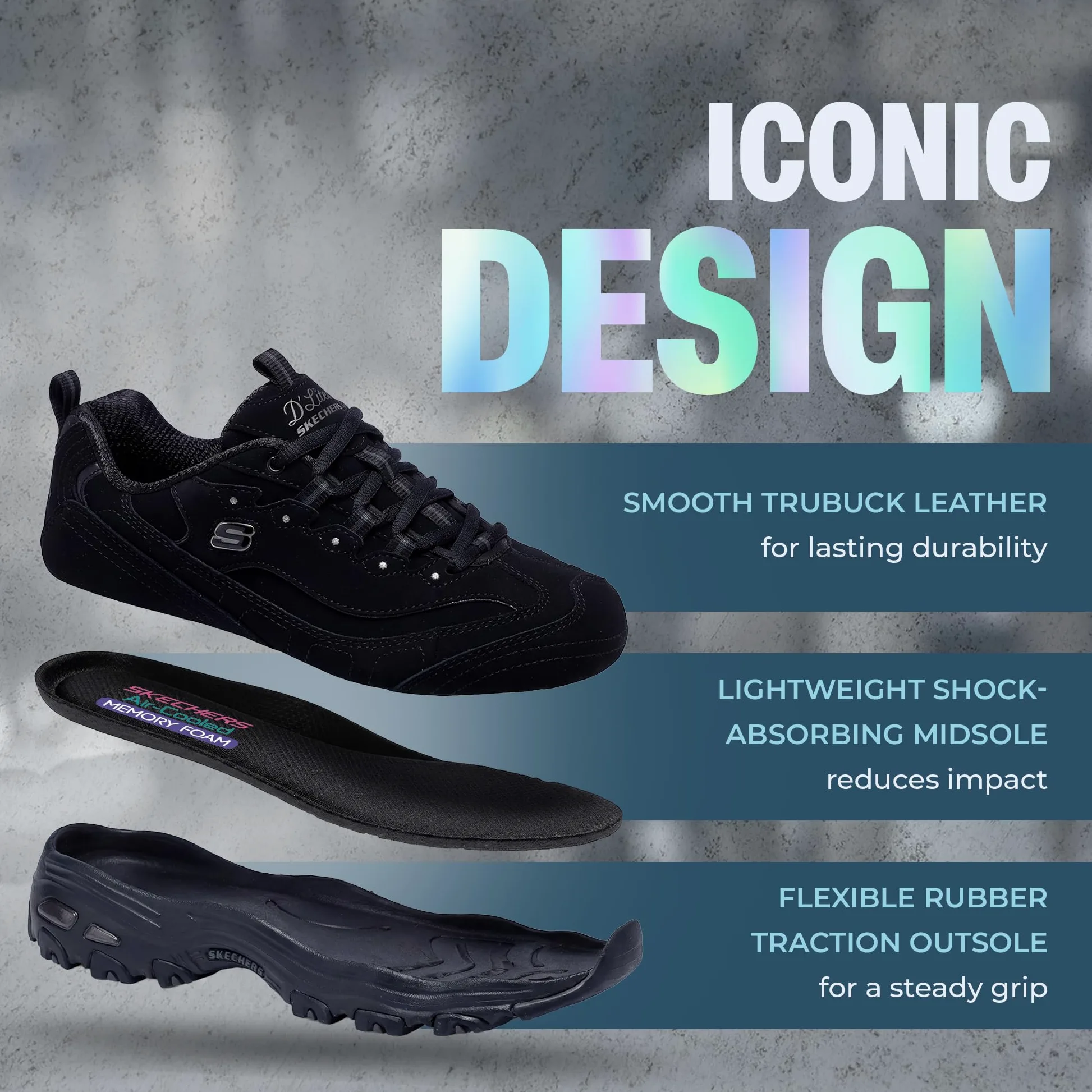 Skechers D'Lites Me Time (11936), Zapatillas de Deporte para Mujer