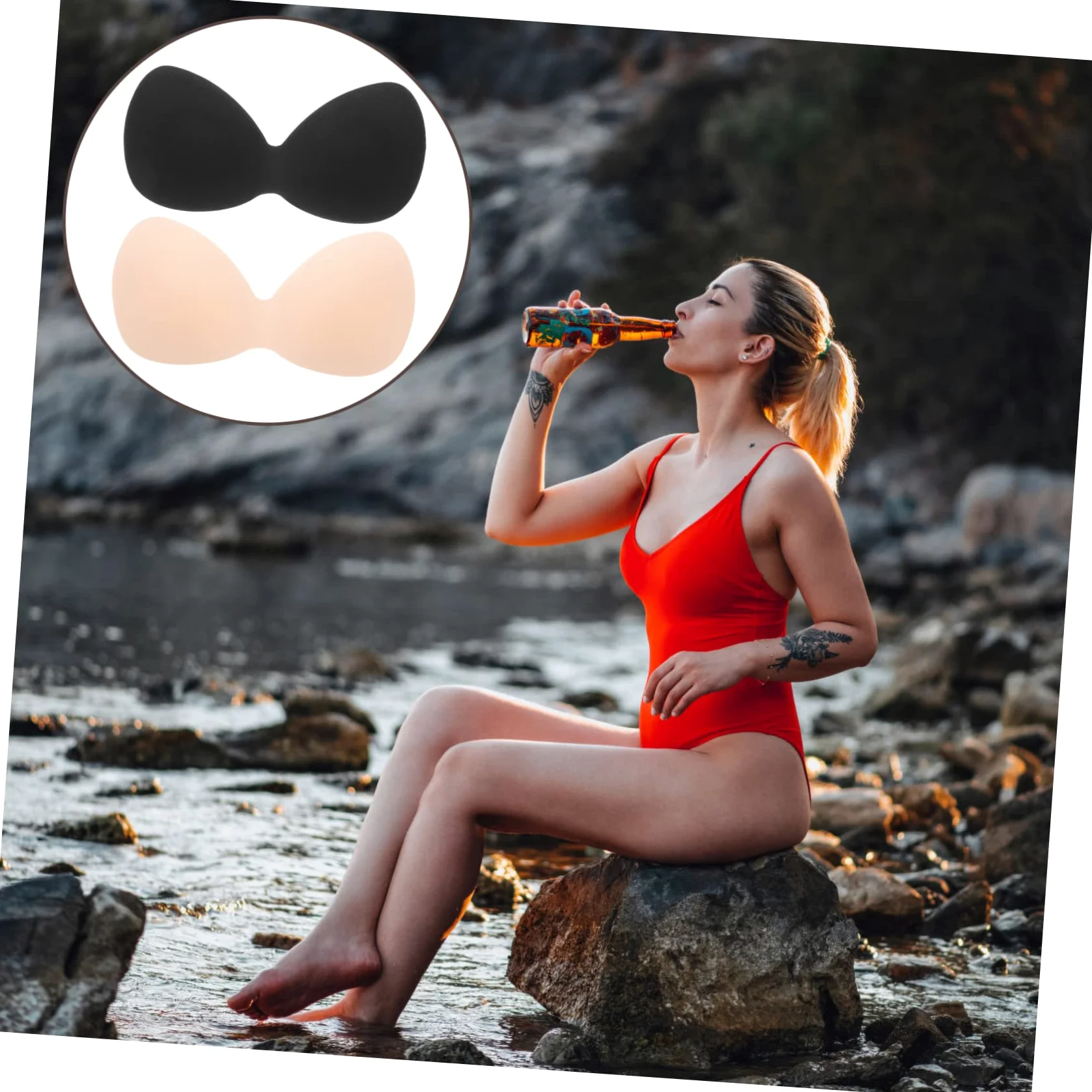 LIFKOME Relleno Coser Vestido Almohadillas Para El Bañador 20 Piezas Almohadillas De Ropa Interior Sujetador Almohadilla Para El Sartenes Bra Nylon
