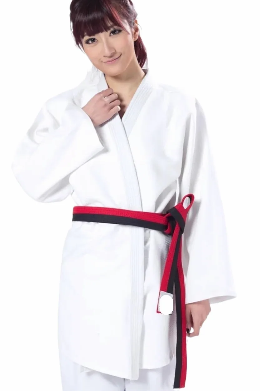 Traje De Judo Uniforme de artes marciales Judo Gi Kimono competición algodón blanco 450gsm tejido único