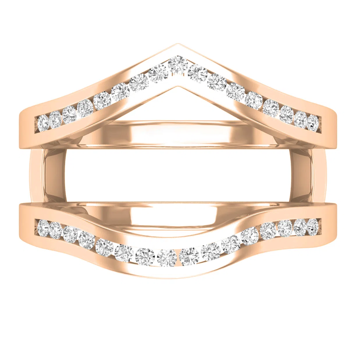 DazzlingRock Collection 14 quilates oro rosa redonda H-I Diamante cultivado en laboratorio.