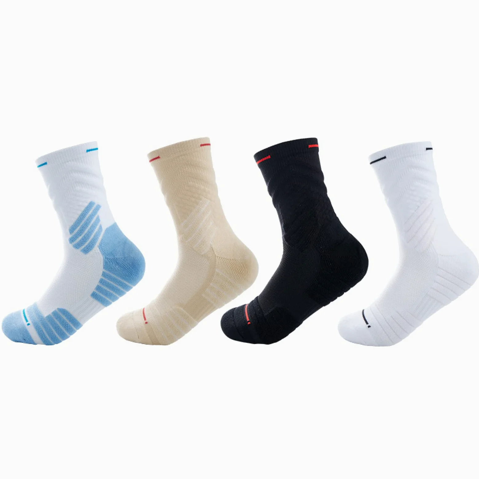 Calcetines Cortos Calcetín Calcetines Tobilleros Calcetines Deporte Calcetines De Baloncesto Para Hombre, De Tubo Medio, De Caña Alta, Para Deportes, Fitness, Toalla Para Correr, Parte Inferior, Calce