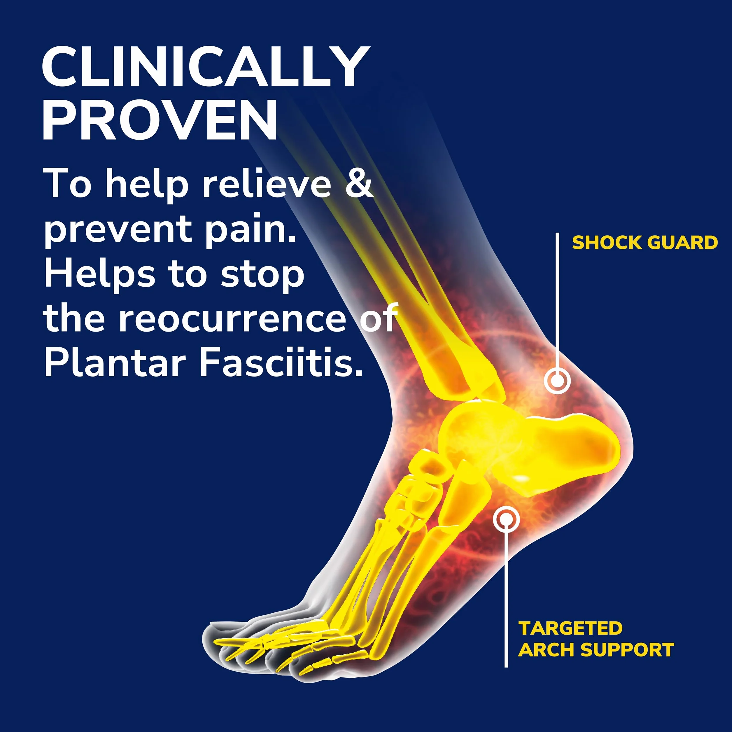 Dr. Scholl's Plantillas de alivio del dolor para fascitis plantar // Inserciones de zapatos con soporte para arco para hombre y mujer