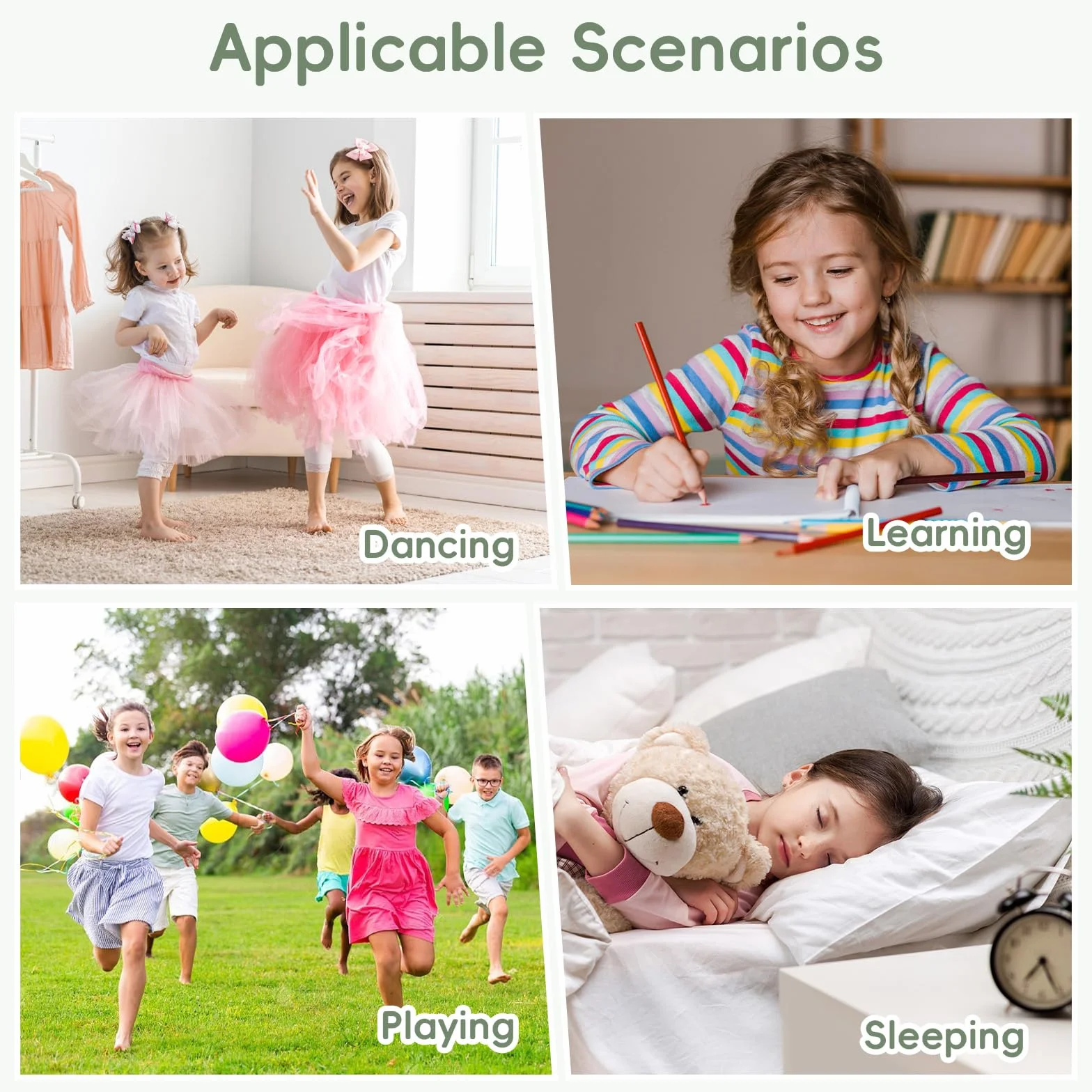 Flintronic Pack de 4 Top Interior para Niña, Sujetador Deportivo Infantil de Algodón sin Almohadillas