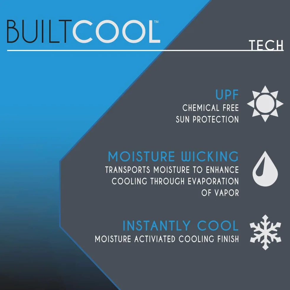 BUILTCOOL Gorro de refrigeración para adultos con pantalla de cuello – Boonie Hat para pesca, camping y kayak – Medio/Grande, antracita