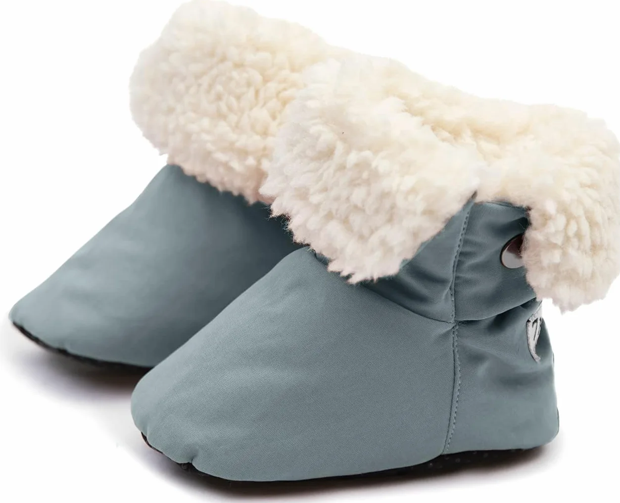 7 A.M. 7AM Enfant Benji Baby Booties - Waterproof kids Snow Boots for Baby Girls & Boys, Plush Lined Baby Winter Walking Shoes, Anti-Slip Soles Kids Snow Bootie Slippers for Winter