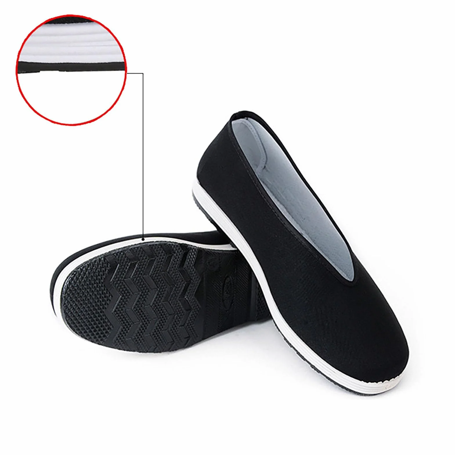 Zapatos tradicionales chinos antiguos de Beijing Kung Fu Tai Chi Zapatos de artes marciales chinos tradicionales Qigong Slip On Zapatillas de caminar Zapatos deportivos ligeros Zapatos al aire libre