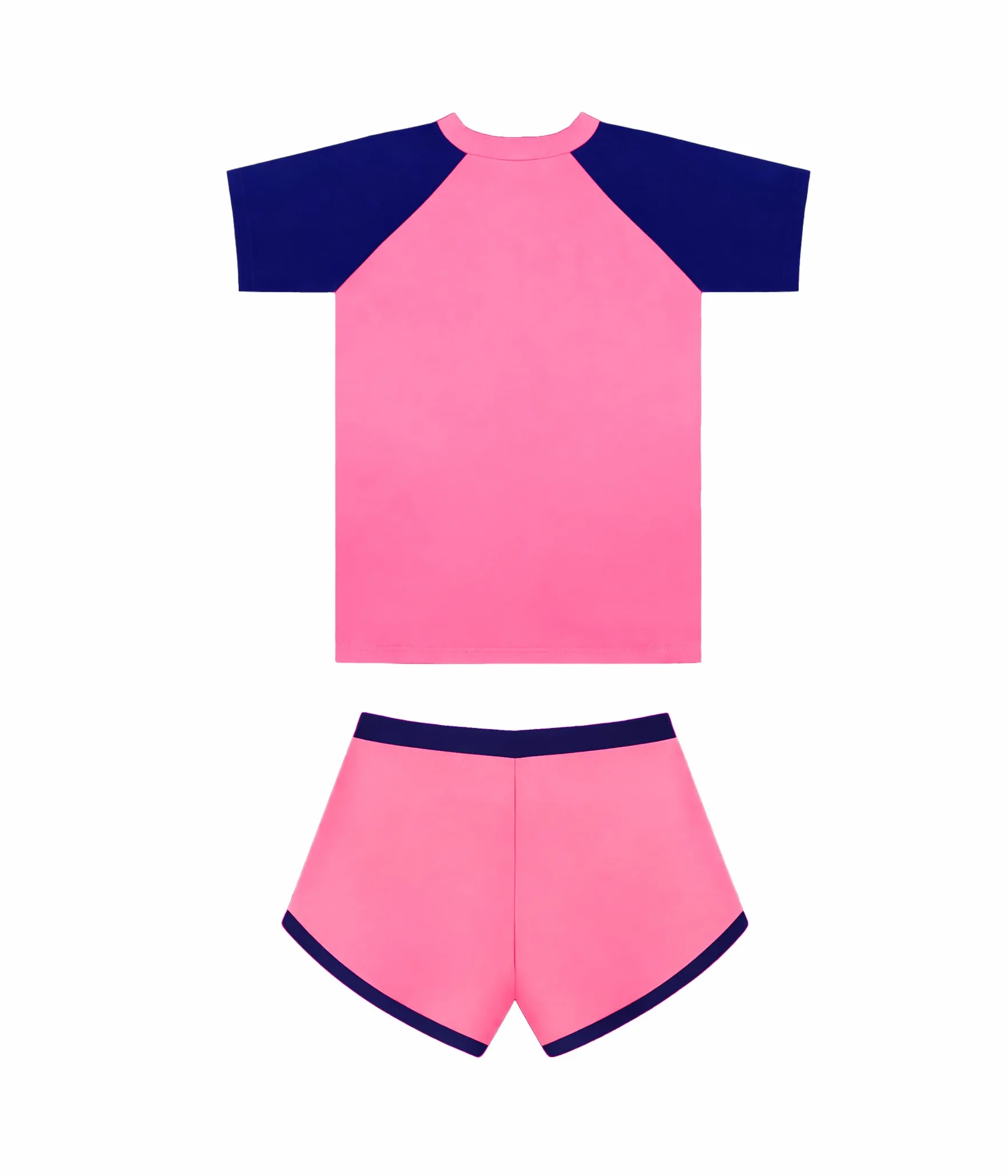 Conjunto de Baño Niña 2 Piezas, Camiseta de Natación de Manga Corta y Short, Ropa de Playa Infantil para Piscina y Playa, 6–14 Años