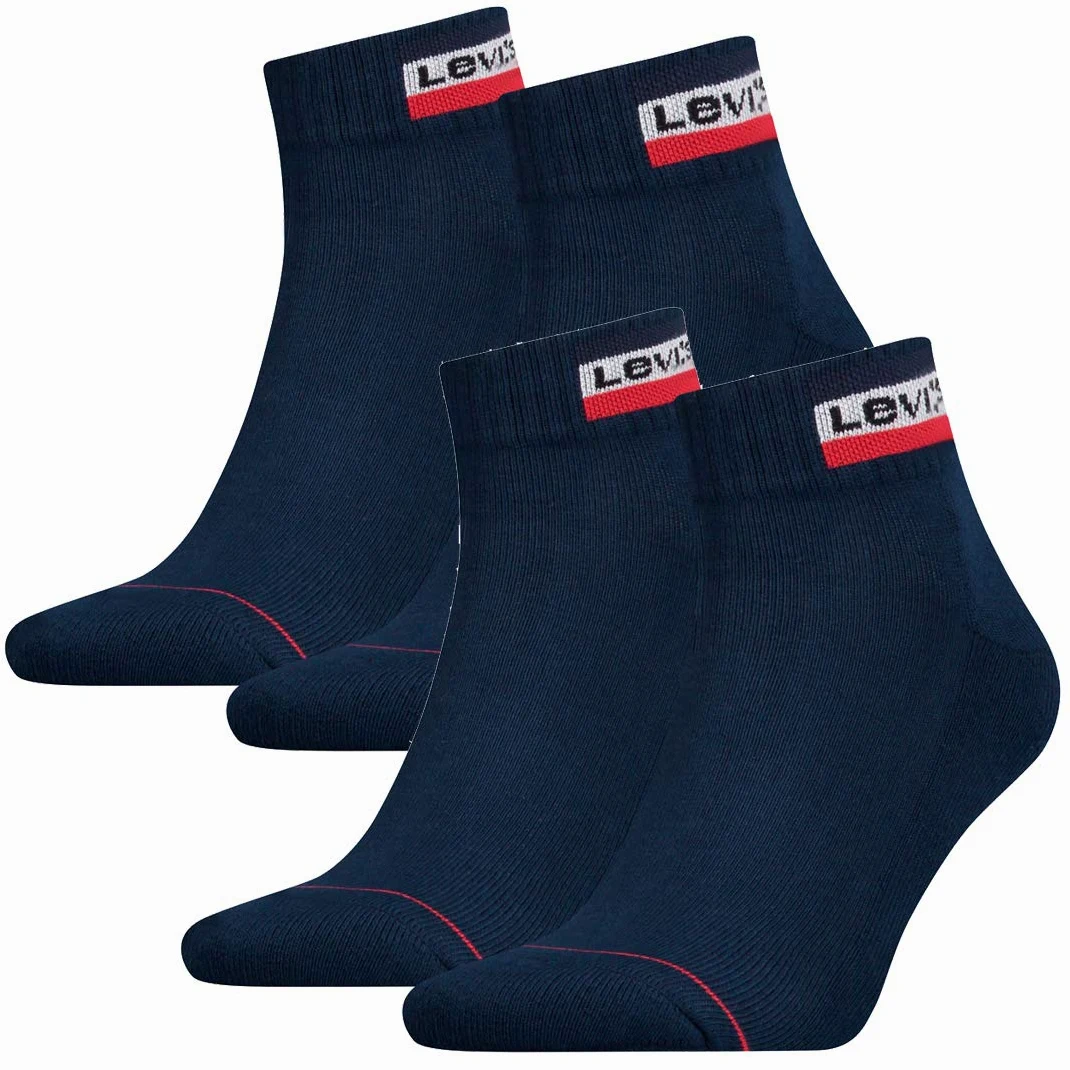 Levis 144NDL Mid Cut SPRTWR L - Calcetines unisex (4 pares)