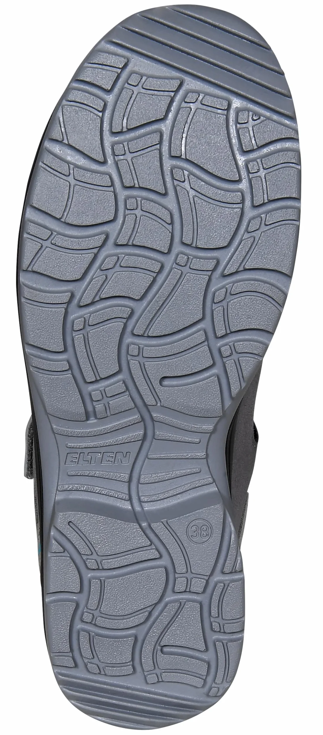 Elten Mila Aqua Easy ESD S1 Zapatillas de seguridad mujer ligeras gris agua puntera acero cierre velcro talla 35