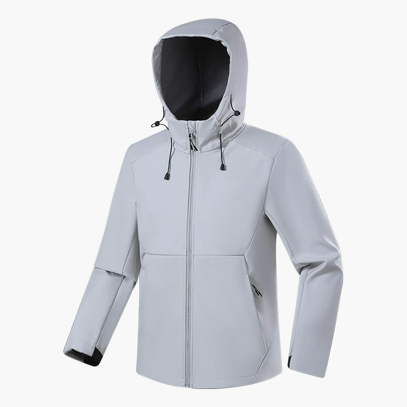 HAOLEI 2025 Chubasquero Hombre,Chaqueta Softshell Exteriores para Hombres y Mujeres Cortavientos Impermeable con Cremallera y Capucha Abrigo Impermeables de Senderismo Acampada Marcha Exteriores