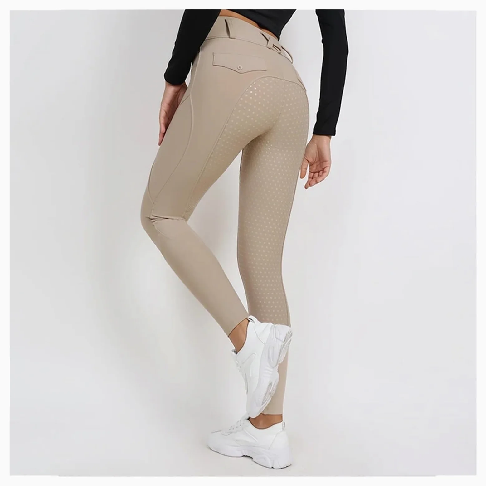 Pantalones De Equitación Pantalones de equitación for Mujer, calzas ecuestres con Asiento Completo Silicona, Mallas Deportivas competición Mallas De Equitación