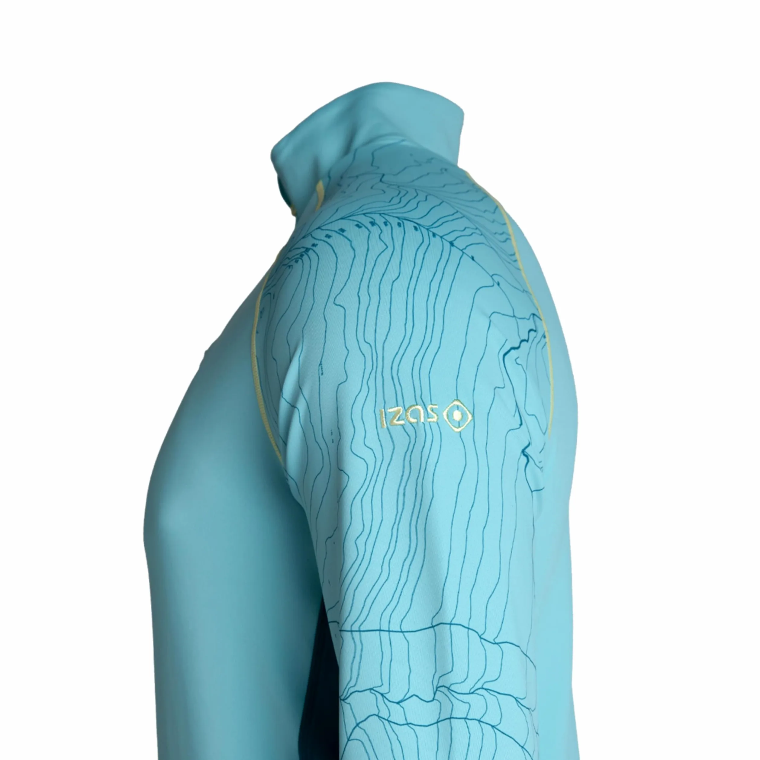 Izas Salem M Camiseta Técnica DE Manga Larga para Hombre Polar Stretch para Entrenamientos y Rutas Outdoor en Climas Fríos, Bi-elástica, Transpirable, Secado Rápido, Cuello Alto Cremallera