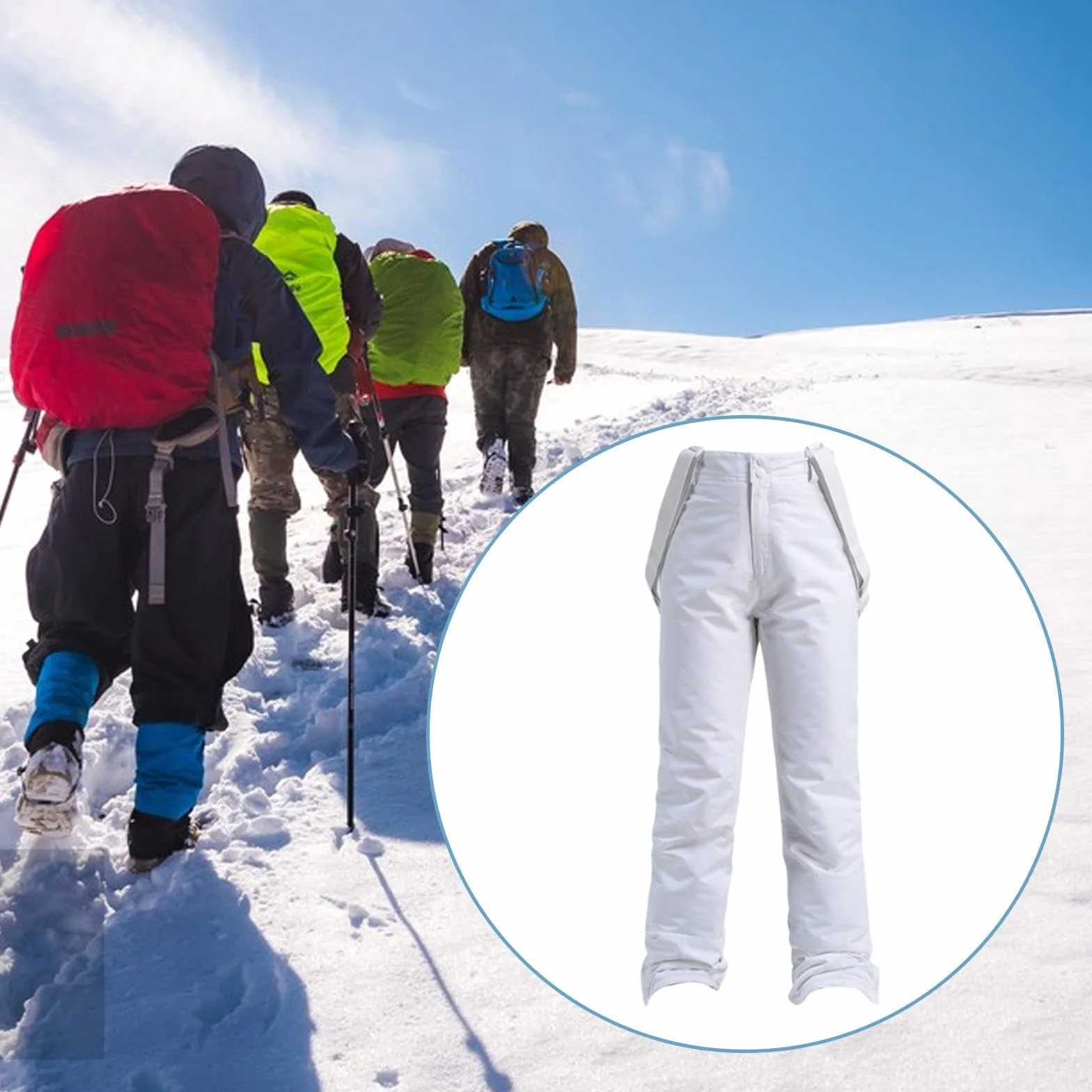 harayaa Pantalón de Esquí para Mujer con Tirantes Regulables Tejido Impermeable Y Acolchado Térmico para Mantener El Adecuado para Esquí Snowboard