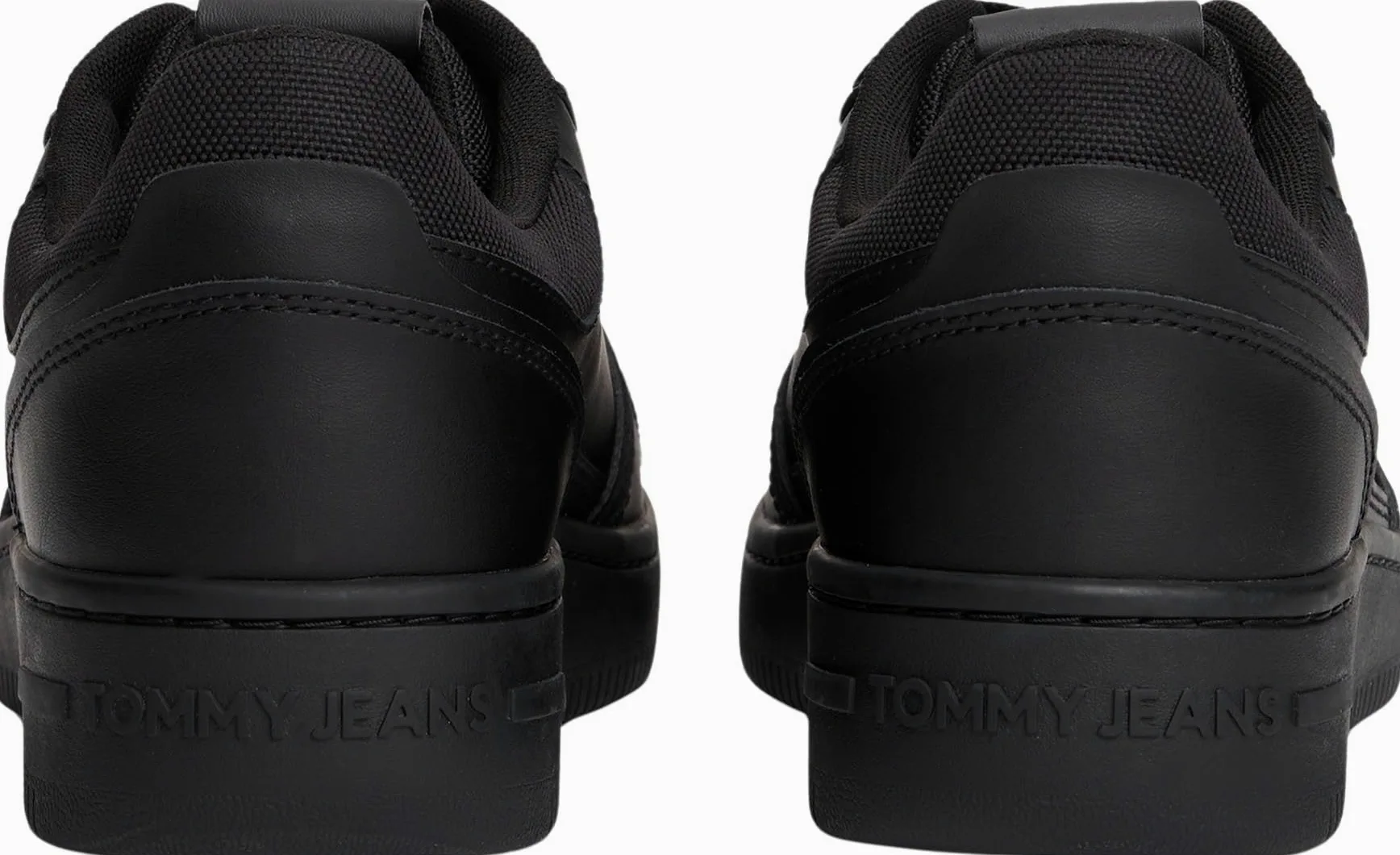 Tommy Jeans Cupsole Sneaker Hombre TJM Retro Basket Low Top, Negro (Black), 46