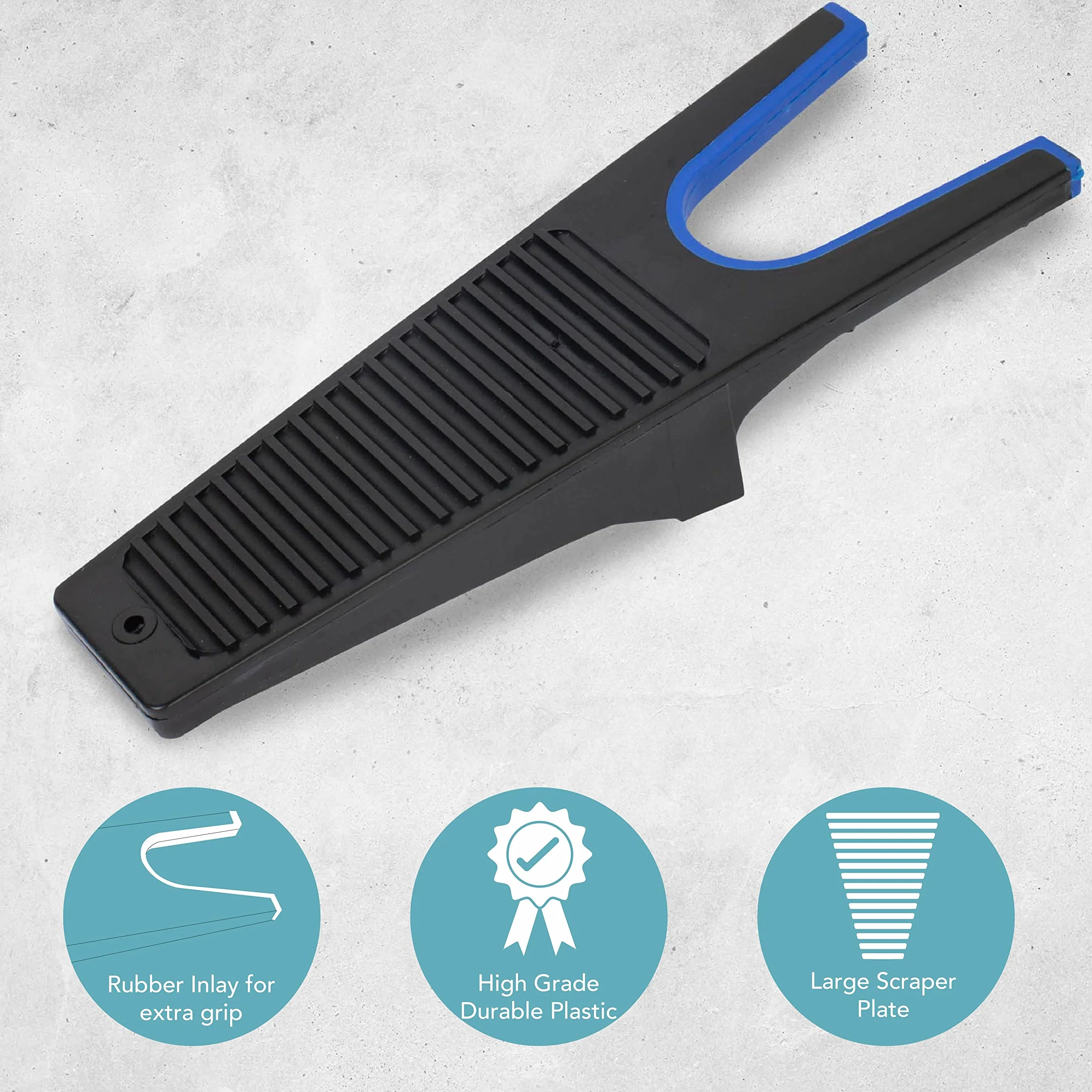 HEFTMAN Boot Jack - 2 removedores de botas de agua resistentes, negro/azul, Talla única