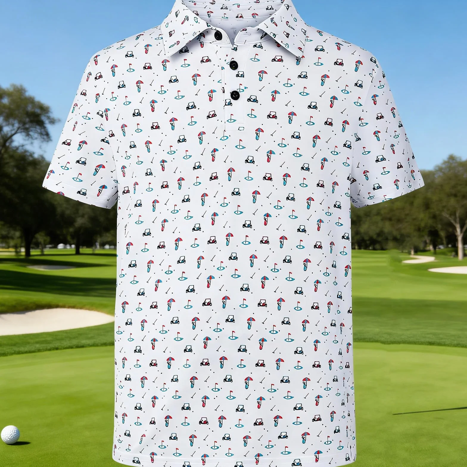 Polo de manga corta para niño, camiseta impresa, camiseta de golf transpirable, cómoda camisa de ocio, camiseta deportiva ligera, ropa de verano, ropa informal para actividades al aire libre, uso
