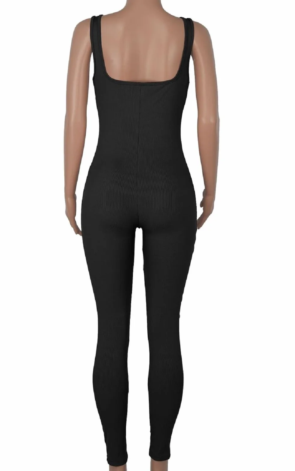 Jumpsuit Deportivo Mujer Push Up Mono Espalda Descubierta Sin Mangas Body Reductor Gym Largo Mameluco Yoga Ropa Gimnasio Fitness