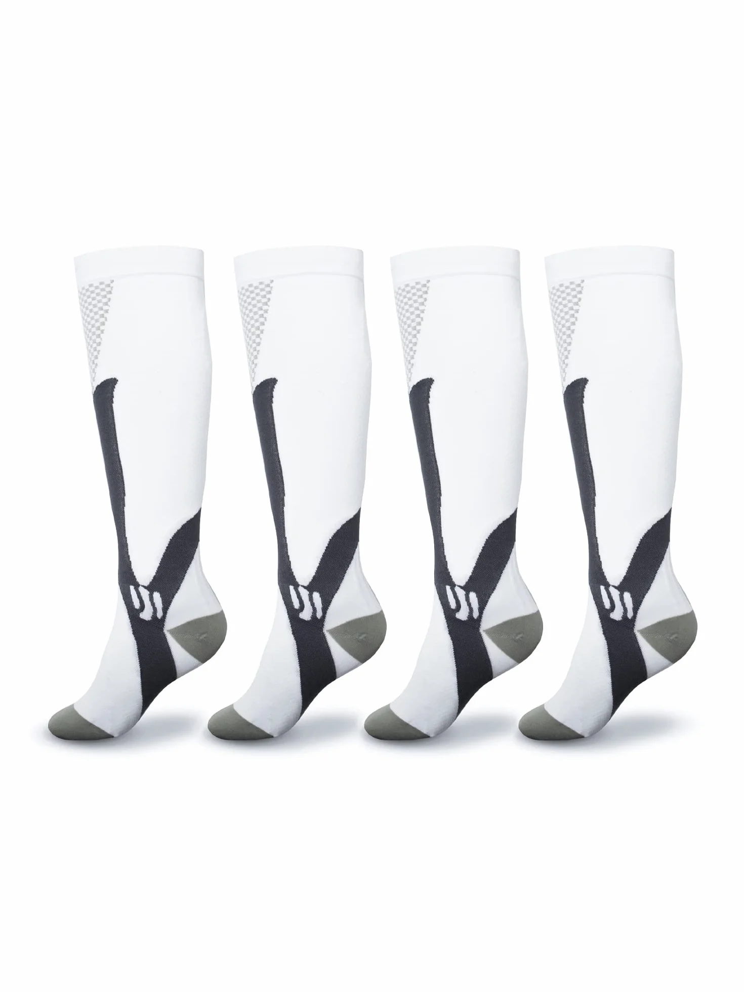 Medias de Compresión 20-30mmHg para Mujeres y Hombres, Calcetines Deportivos para Running, Ciclismo, Viaje