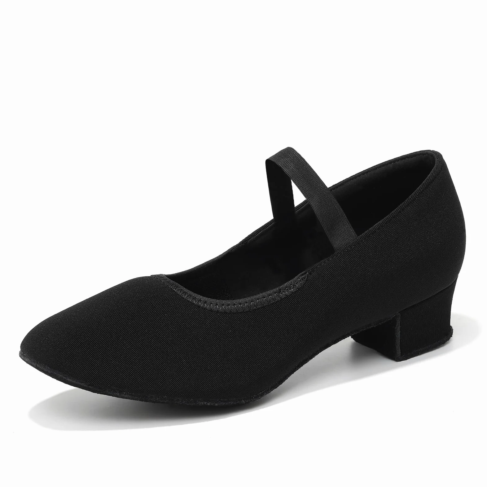 Zapatos de Baile Latino Mujer Cordones Cerrados Tacón Bajo Moderno Danse carrée Practica