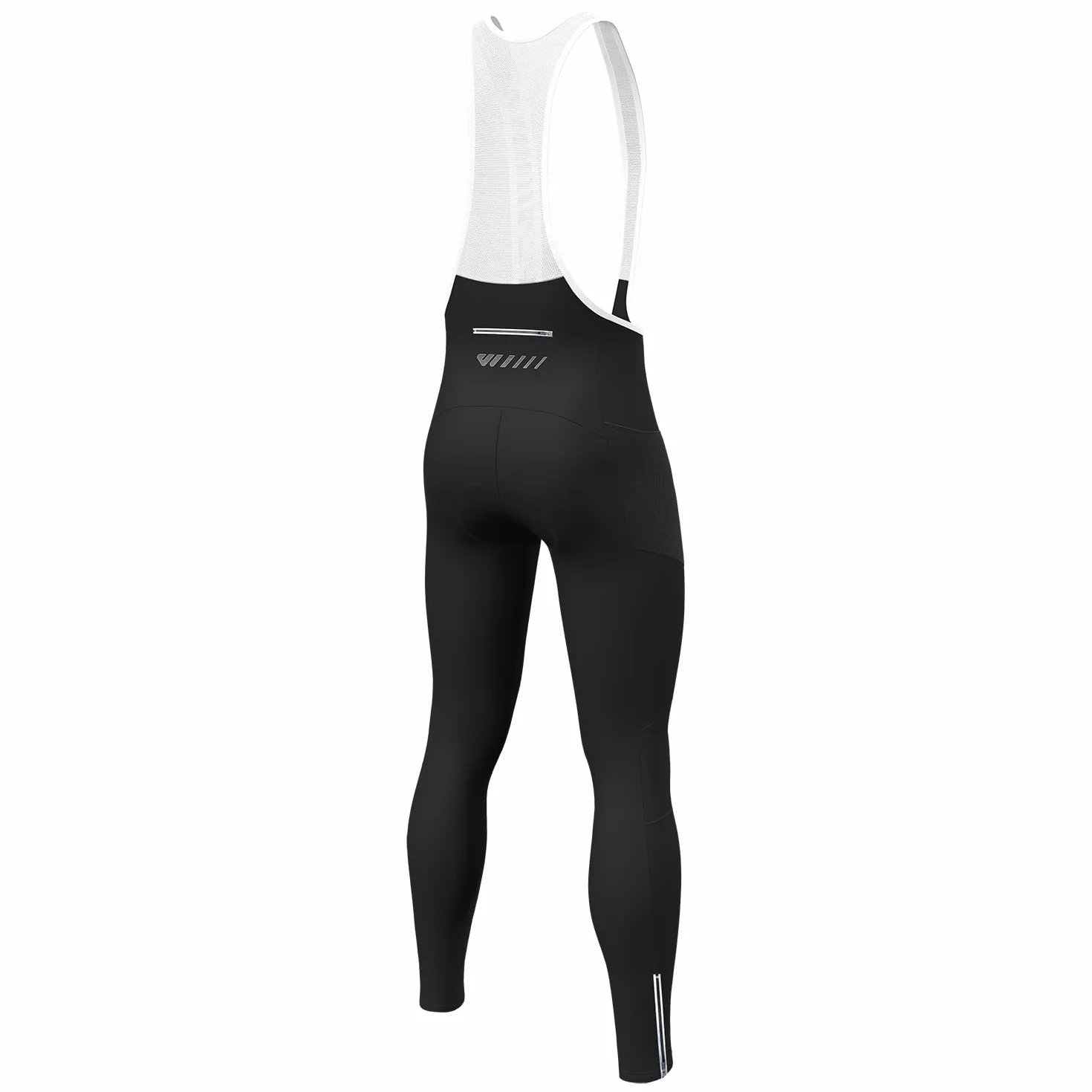 Log.as Pantalones largos de ciclismo acolchados tirantes invierno elásticos resistentes al viento transpirables secado rápido bolsillos