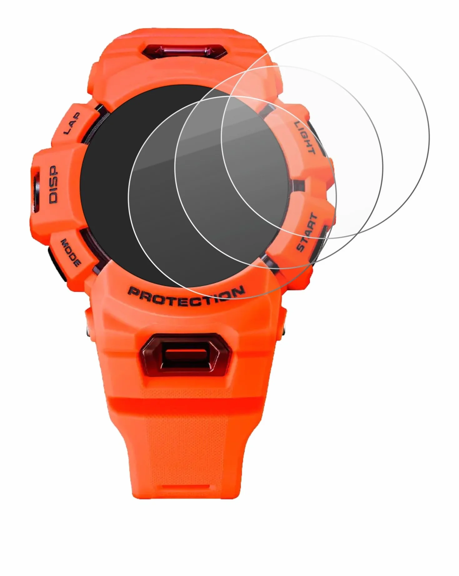 BROTECT Protector Pantalla Cristal para Casio G-Shock GBA-900 Protector Vidrio (3 Unidades) - [Dureza 9H, Anti-Arañazos]