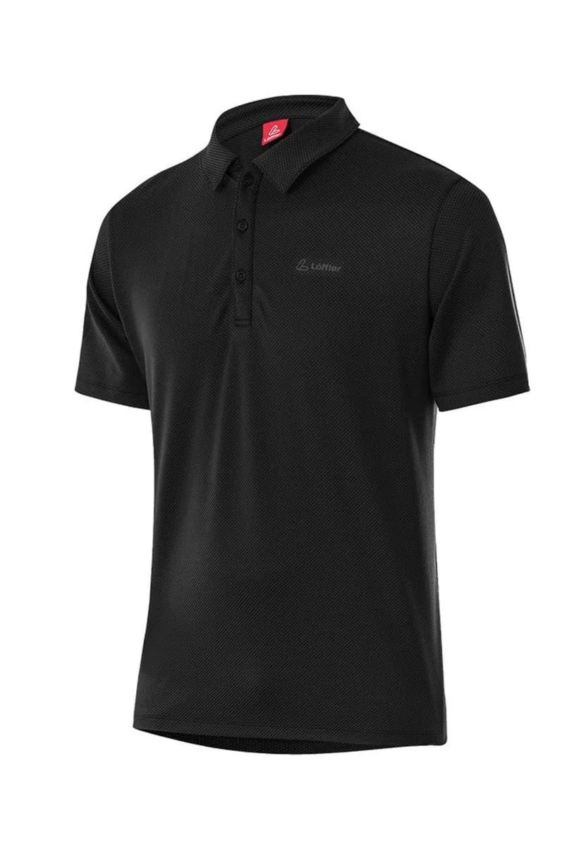 LÖFFLER Polo Tencel (TM) CF 24719 para hombre, Negro , 56