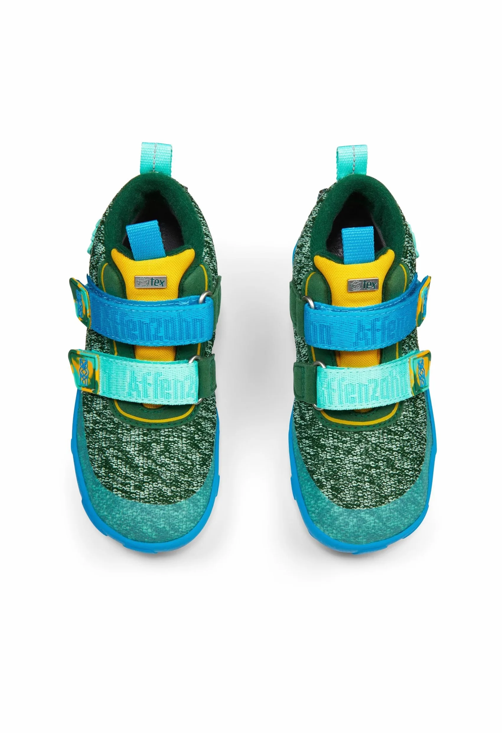 Affenzahn Zapato Barefoot Tejido Happy con Cierre Adhesivo, Vegano, Antideslizante, Flexible, Reflectante, Especialmente Ligero en Tallas 21-32