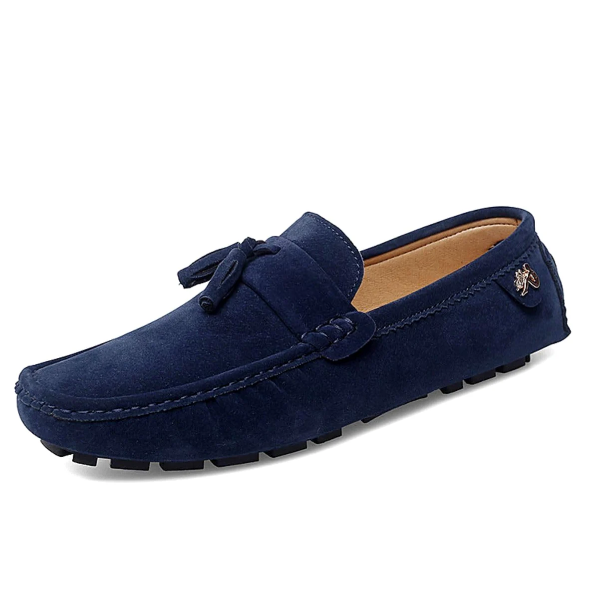 Hombres Elegante Hebilla Mocasines Comodidad Ante Zapatos de Conducir Estiloso Pantuflas Holgazanes Slip On Verano Plano Cuero Zapatos de Conducción 38-49 EU