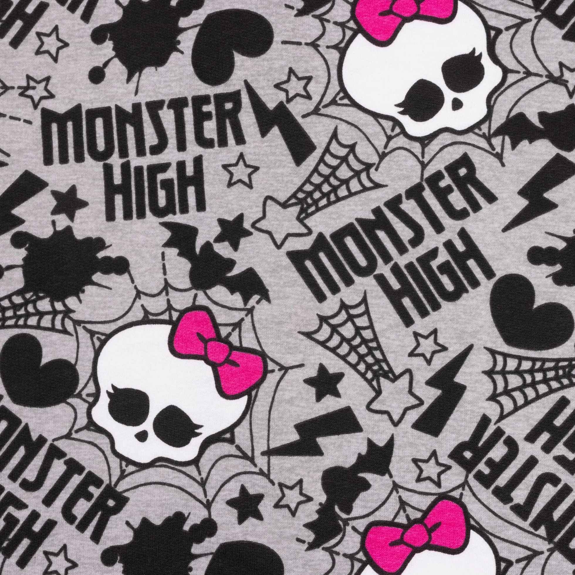 Monster High - Sudadera con capucha para niñas, color gris