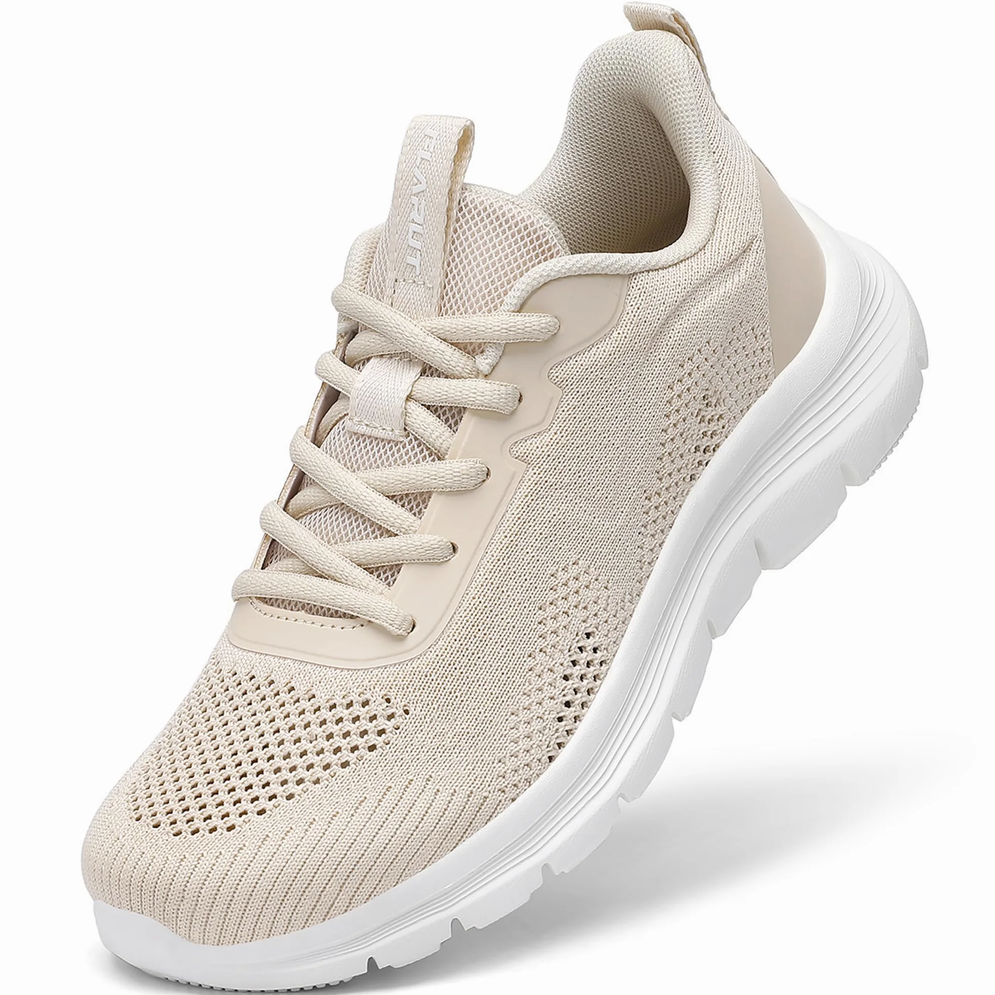 FLARUT Zapatillas Running Mujer Transpirables Ligeras con Malla, Antideslizantes, Amortiguación, Ideales para Caminar, Fitness, Jogging, Gimnasio y Exterior