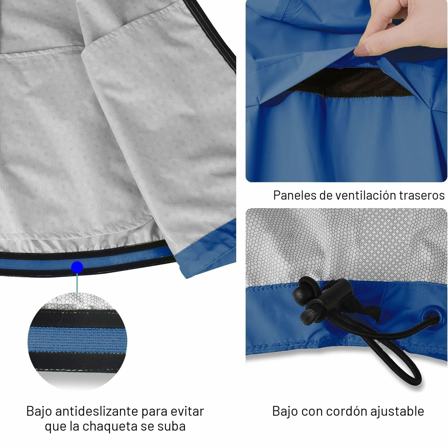 baleaf Chaqueta Impermeable Ciclismo Hombre Transpirable Secado Rápido Cortavientos con Bolsillos