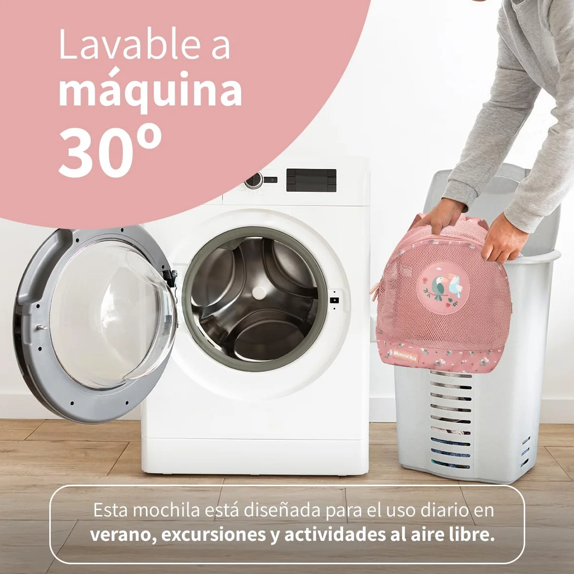 Mochila Antiarena | Ligera y transpirable | Secado rápido | Tirantes ajustables y acolchados | Ideal para toallas y juguetes de playa | toucan