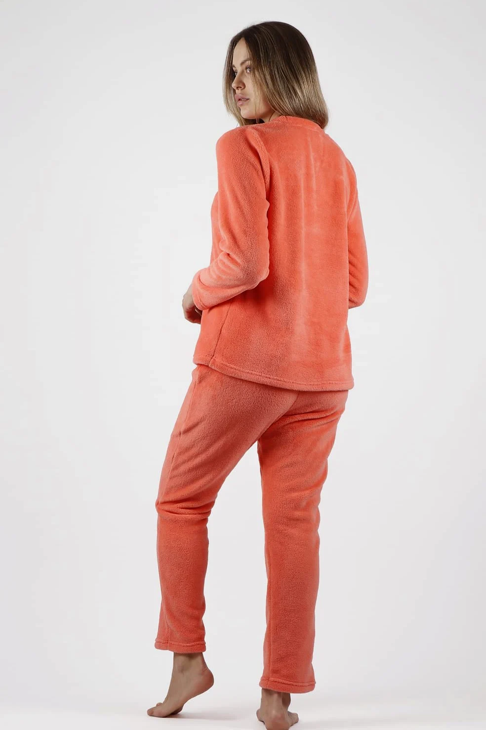 ADMAS Pijama calentito Manga Larga para Mujer