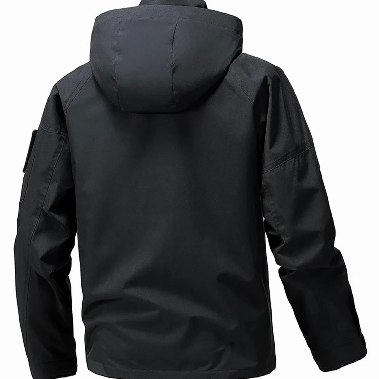 Chaqueta impermeable de camping for hombre, softshell, con cremallera y capucha, cortavientos, for senderismo, ligera, for primavera otoño Para Hombre