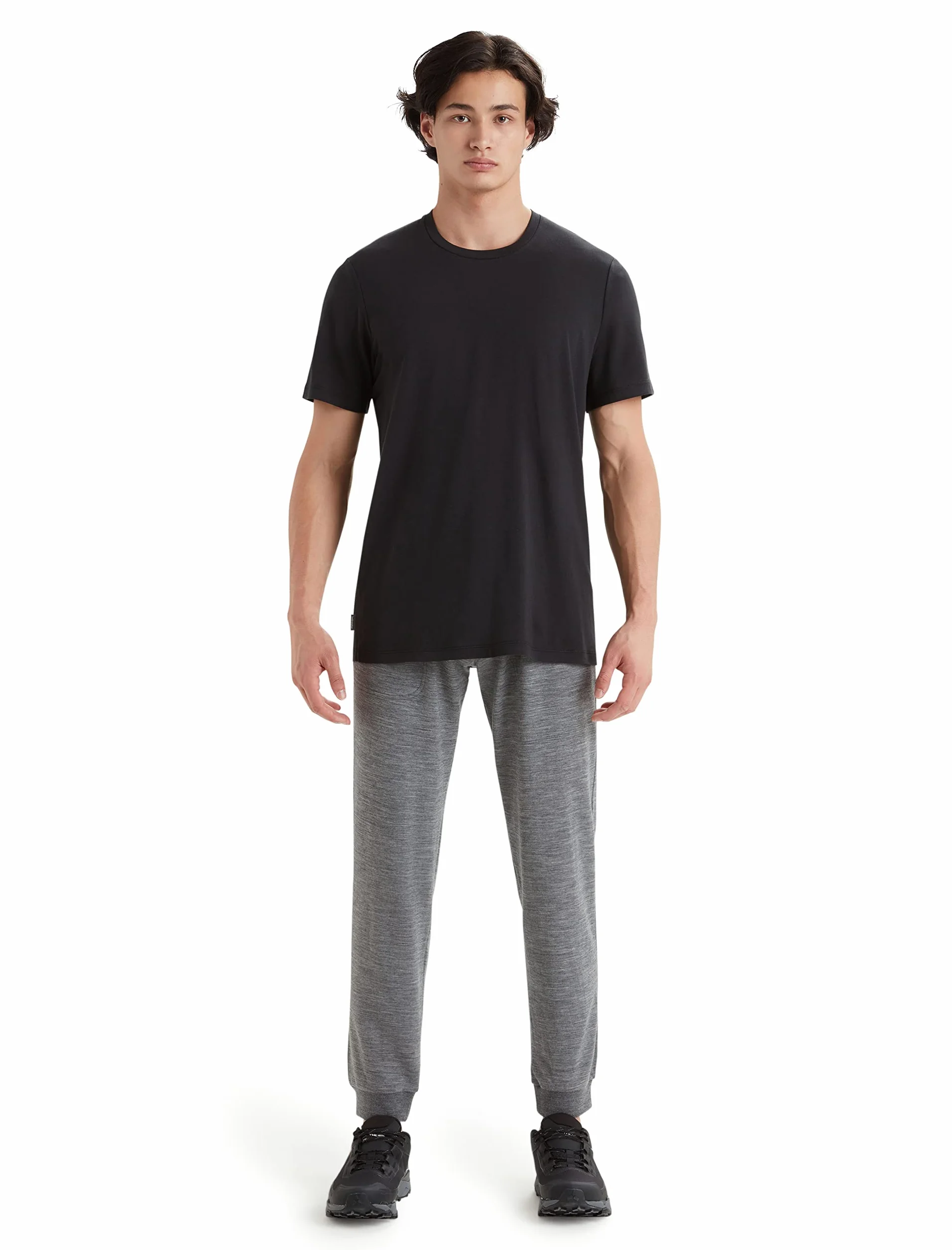 Icebreaker Camiseta Tencel Lyocell Algodón SS para Hombre - Uso Diario, Aventura, Gimnasio y Entrenamiento