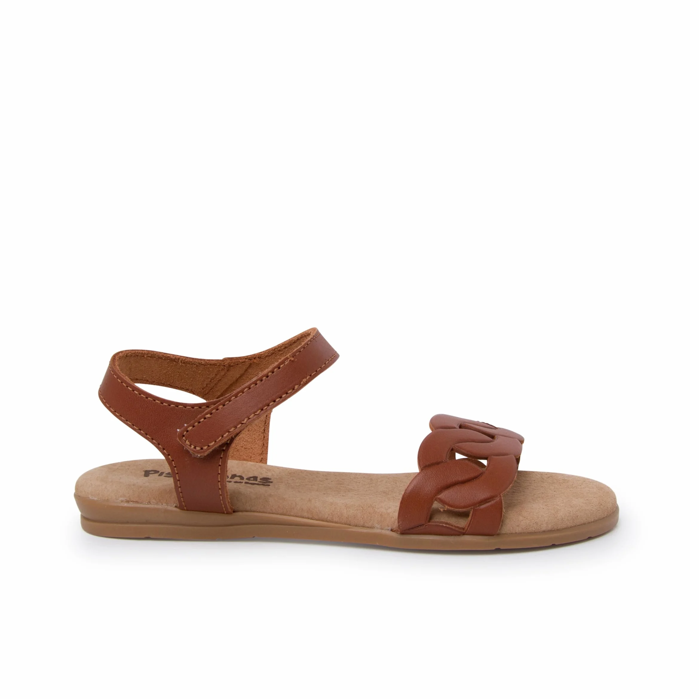Pisamonas Sandalias Piel Eslabones Tira Adherente