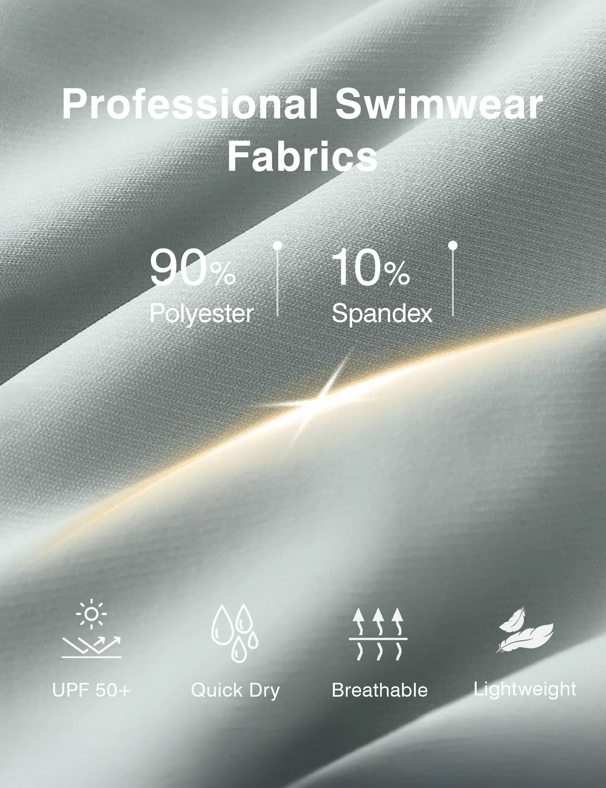 ISEEGZ Pantalones cortos de natación de cintura alta de 5 y 9 pulgadas para mujer, de secado rápido, UPF 50+, con forro y bolsillos con cremallera
