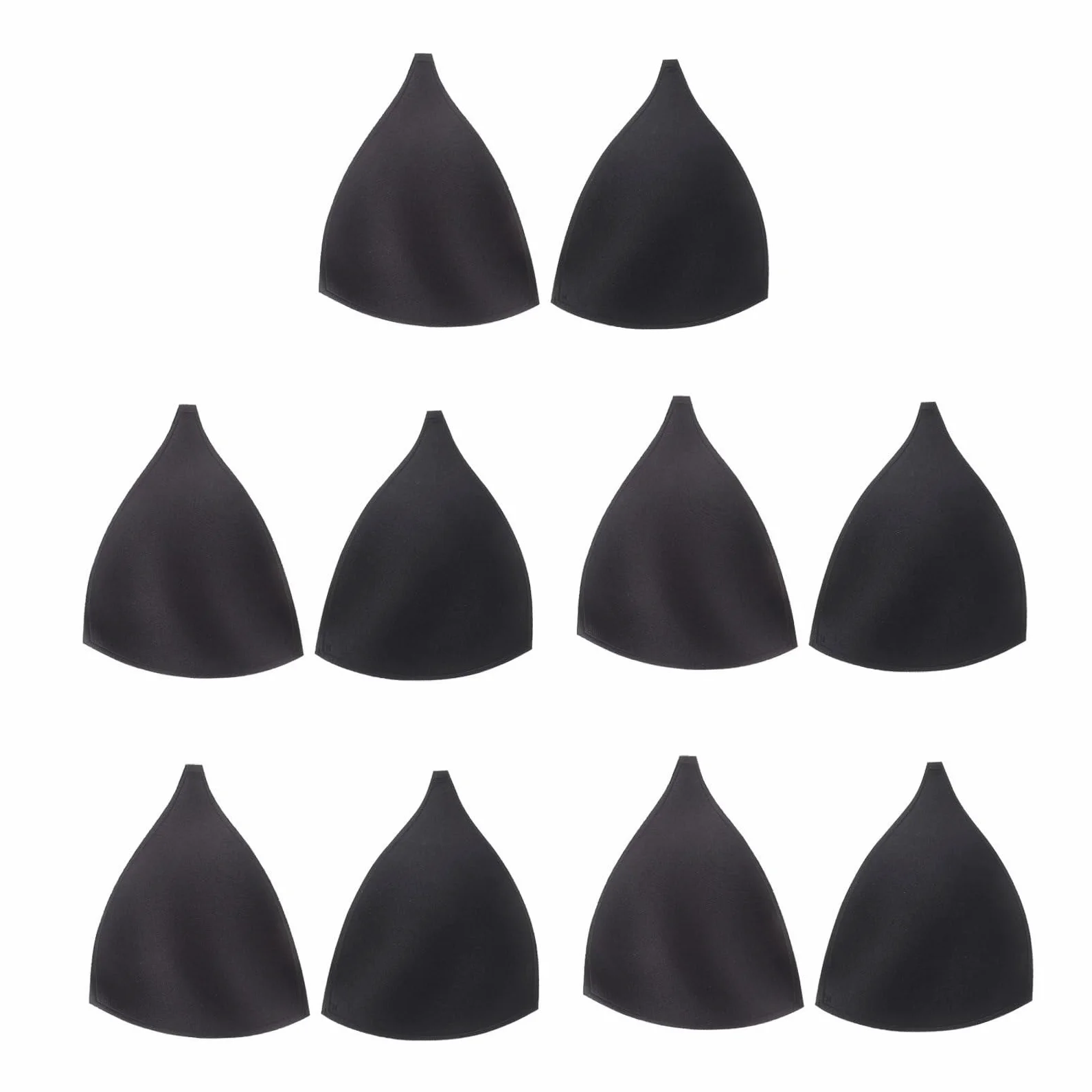FOMIYES Almohadillas Para Copas Insertos Para Sujetadores Copas Para Mujer Relleno Para Sujetadores Almohadillas De Esponja Negras