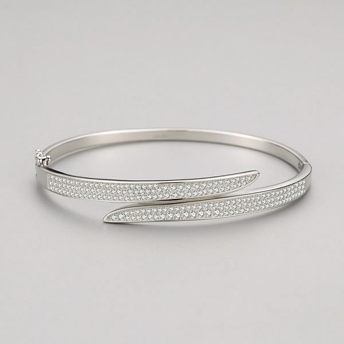 Pulseras asimétricas de platino vintage para mujer con diamantes creados, pulseras de hermana mayor para mujer, PT950 y oro blanco de 9K/14K/18K
