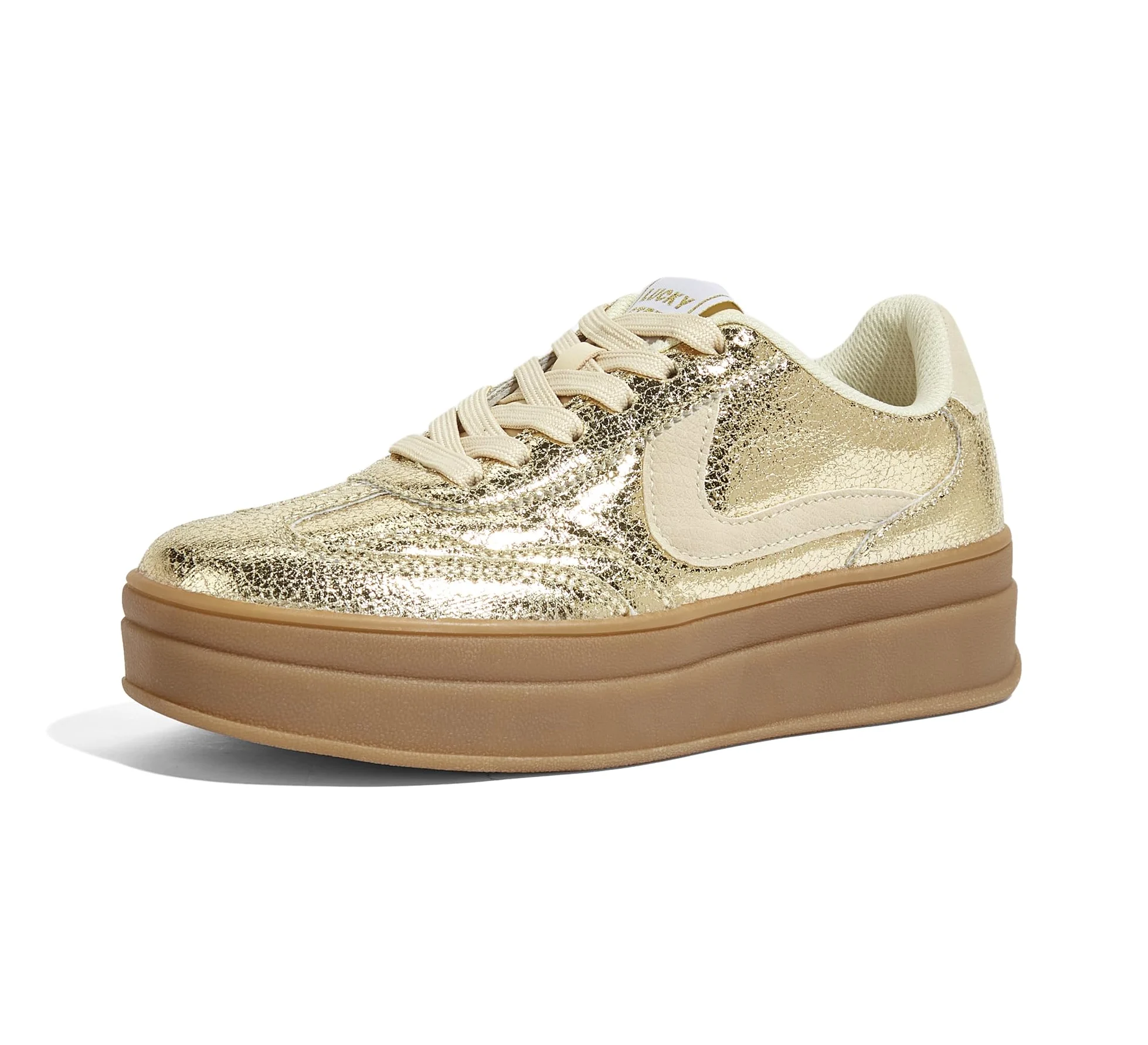 LUCKY STEP Zapatillas de Plataforma para Mujer – Retro, Casuales, Cómodas, Zapatos de Caminar, Suela Gruesa, Elegantes, Clásicas, Tenis