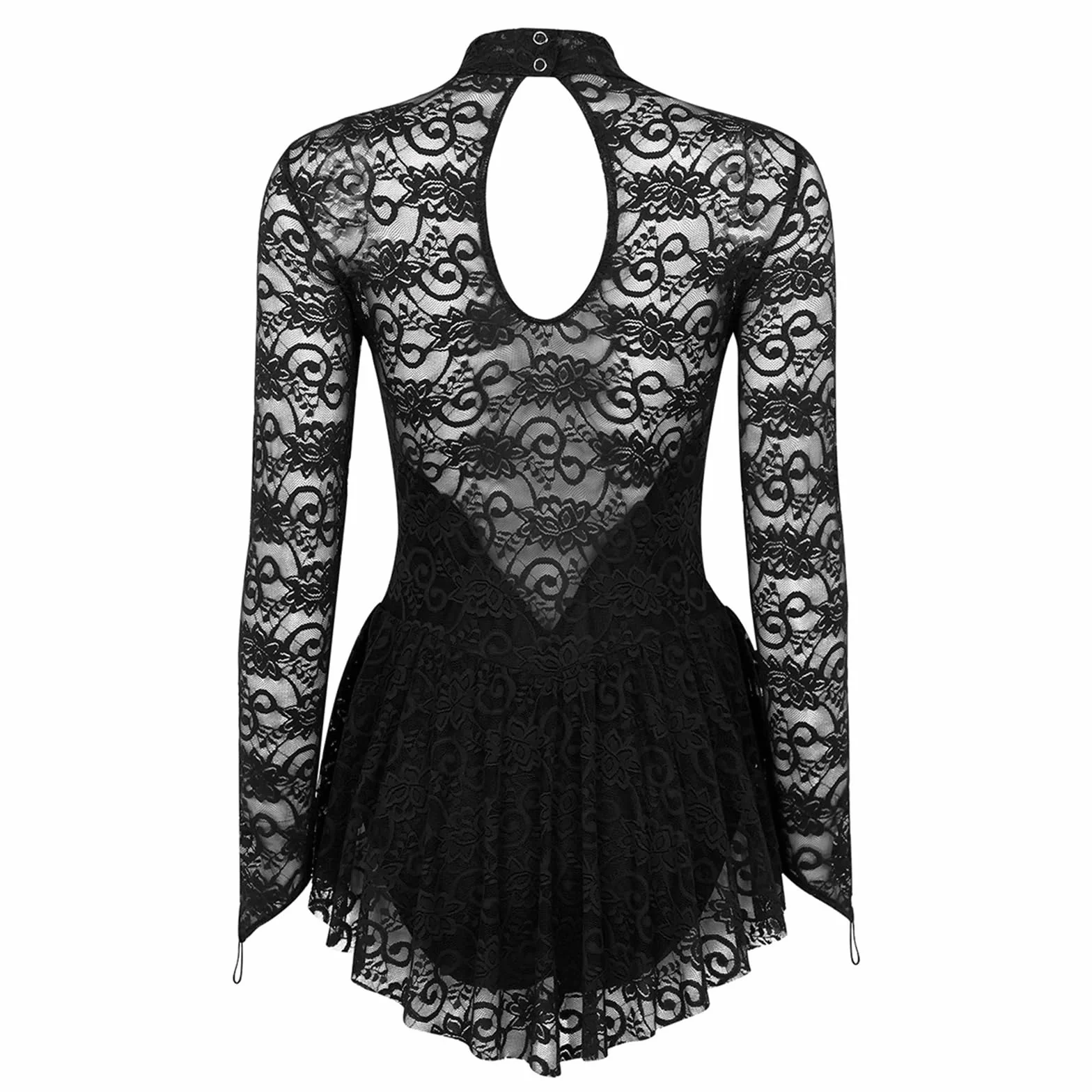 Maillot Ballet Mujer Maillot de ballet y gimnasia for mujer adulta, vestido de danza contemporánea, mallas de manga larga con encaje for patinaje artístico