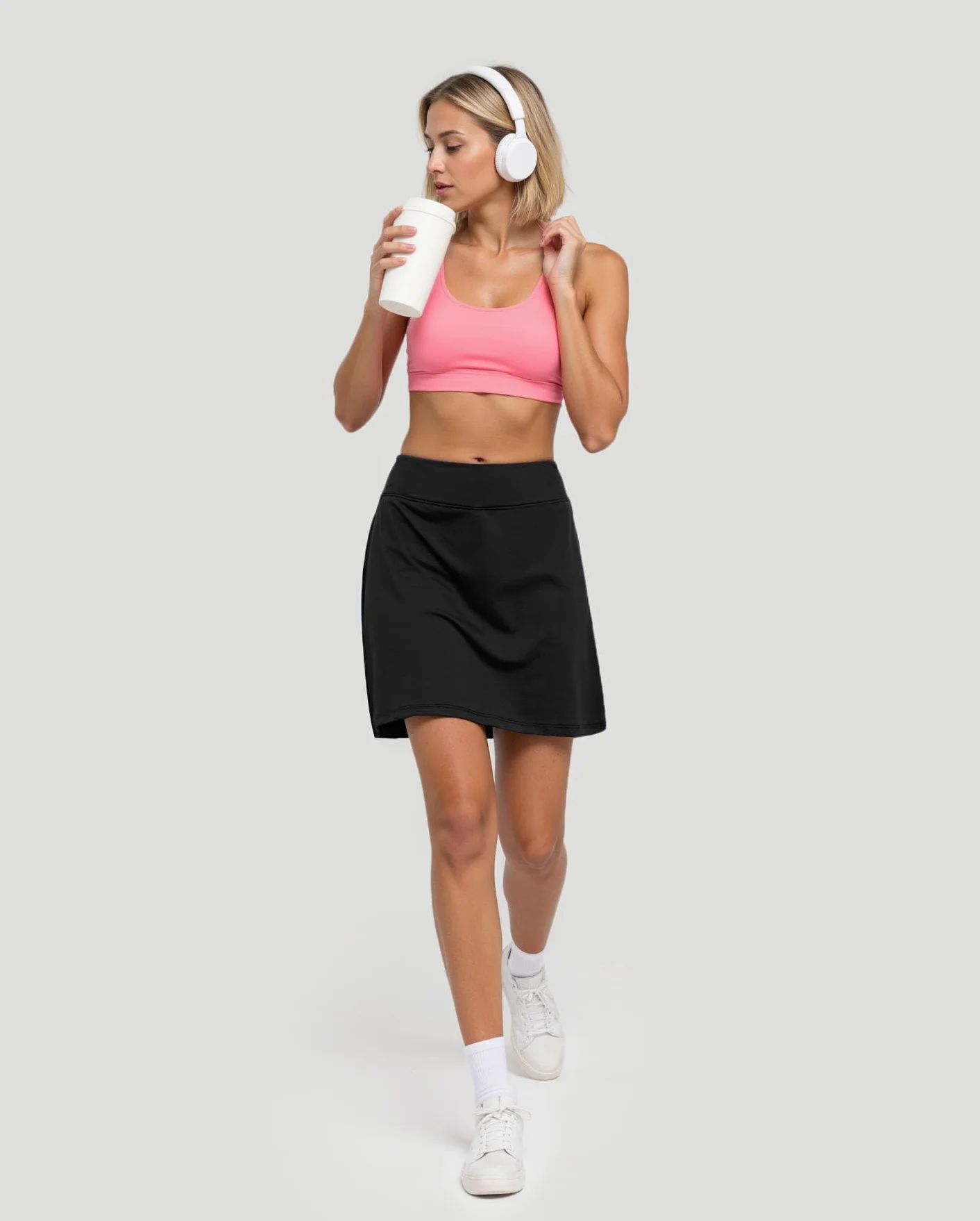 Falda de Tenis para Mujer Falda Pantalón Deportiva de Golf Atlética Mini Faldas con Pantalones Cortos Interiores y Bolsillos para Entrenamiento Correr