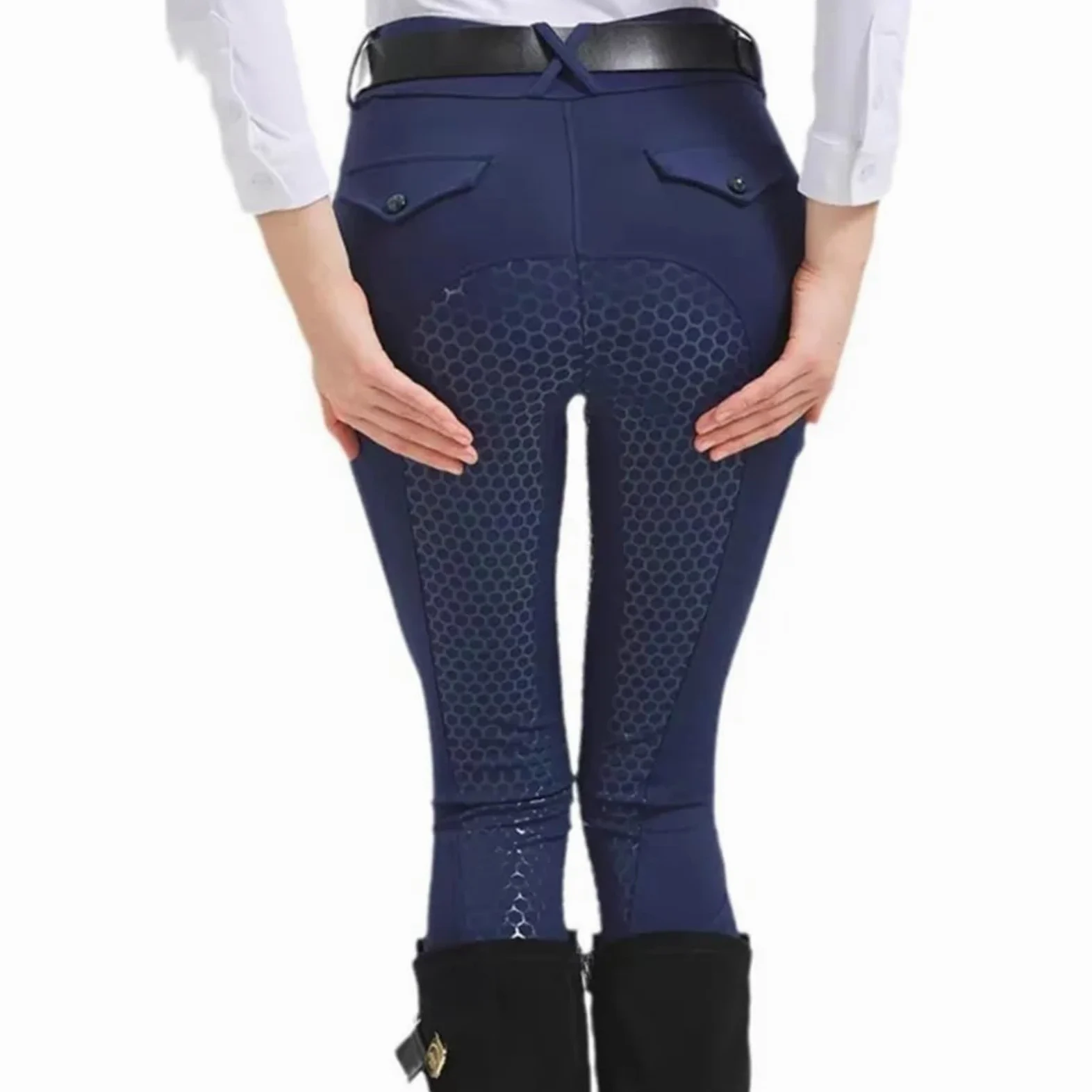 Pantalones De Equitación Pantalones de equitación for Hombre y Mujer, Totalmente Silicona, Alta Elasticidad Secado rápido para Deporte