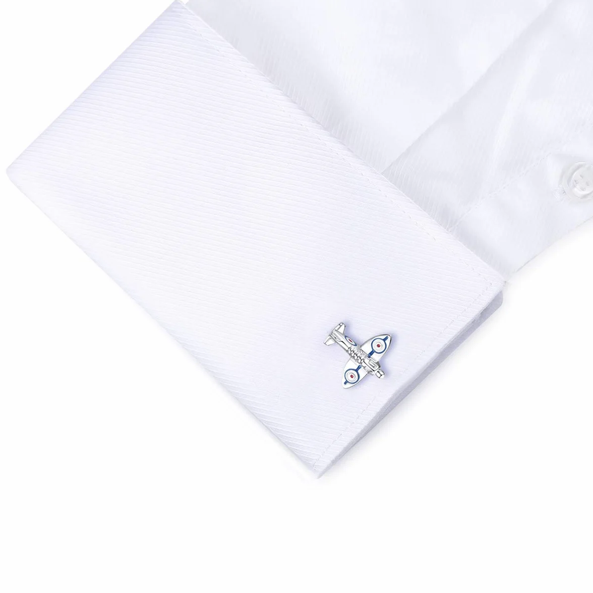 Honey Bear Aviones Gemelos de hombre camisa,aeronave air plane aircraft de negocios de acero inoxidable gemelos (1)